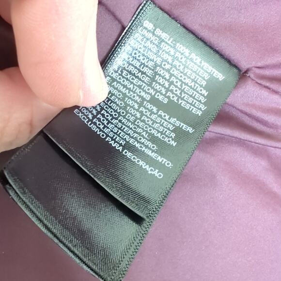 The North Face Women's Sylvester Vest Purple Color Block Retro Puffer Small EUC - Picture 7 of 10